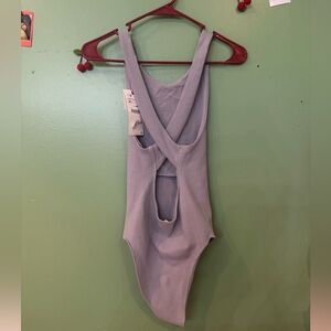 Zara Lilac Scoop-Back Bodysuit